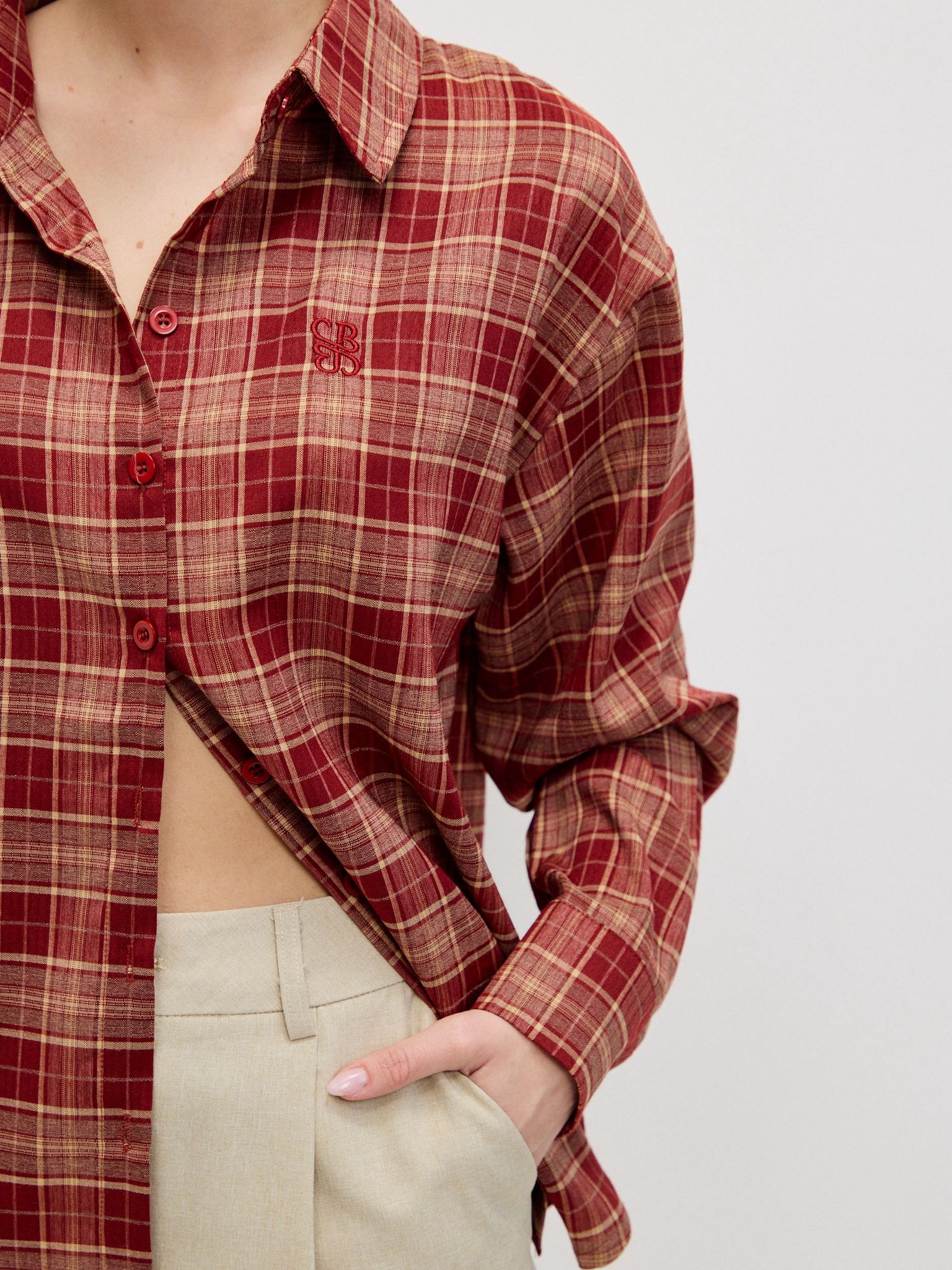 מכופתרת תומאס משבצות - Image 12
